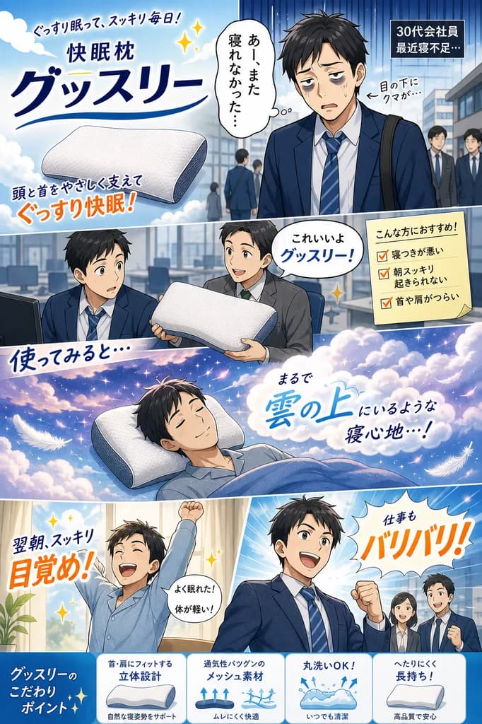マンガ形式のサービス案内チラシ作成事例